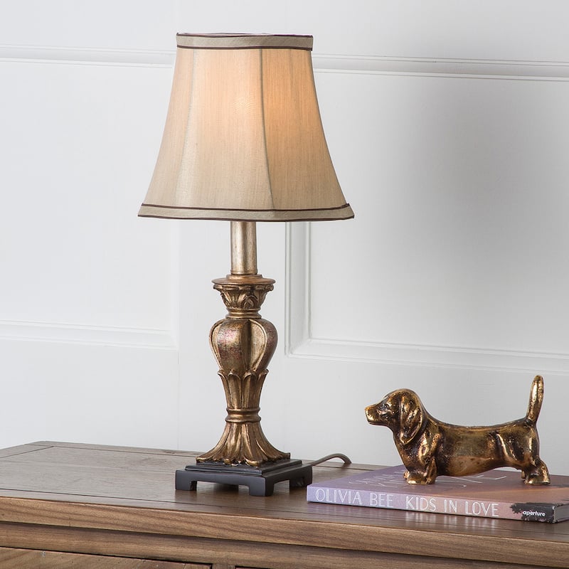 SAFAVIEH Lighting Marni 17-inch Gold Silky Table Lamp (Set of 2) - 8Wx8Dx17H