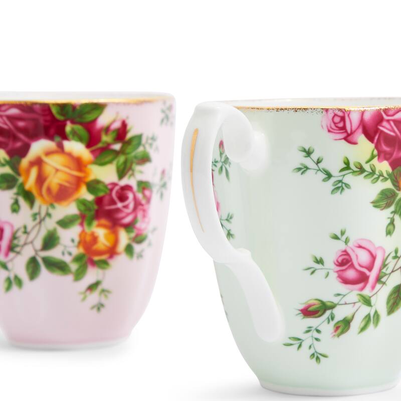 Royal Albert Old Country Roses Mug 13.5floz, 4 Piece Set, Mixed Colours