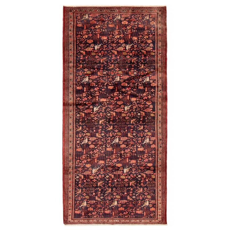 ECARPETGALLERY Hand-knotted Andelz Navy Wool Rug - 4'8 x 9'11 - Dark Navy - 4'8 x 9'11