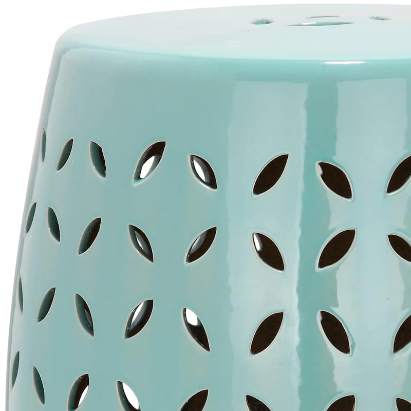 SAFAVIEH Paradise Oihane Zen White Ceramic Decorative Garden Stool