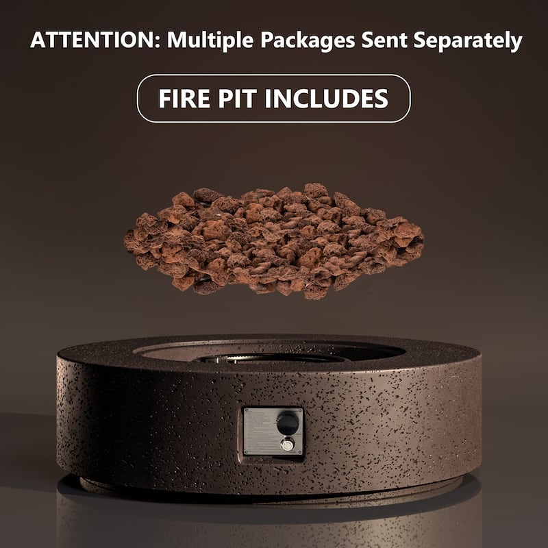 COSIEST Outdoor Propane Fire Pit Tank Outside with Waterproof Cover
