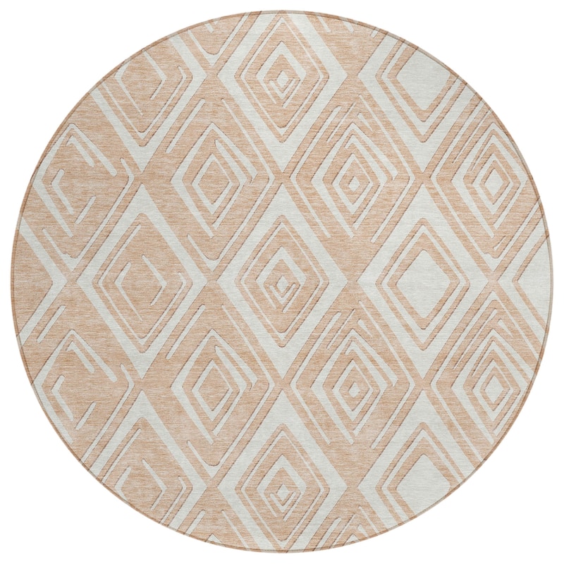 Machine Washable Indoor/ Outdoor Chantille Contemporary Diamonds Rug