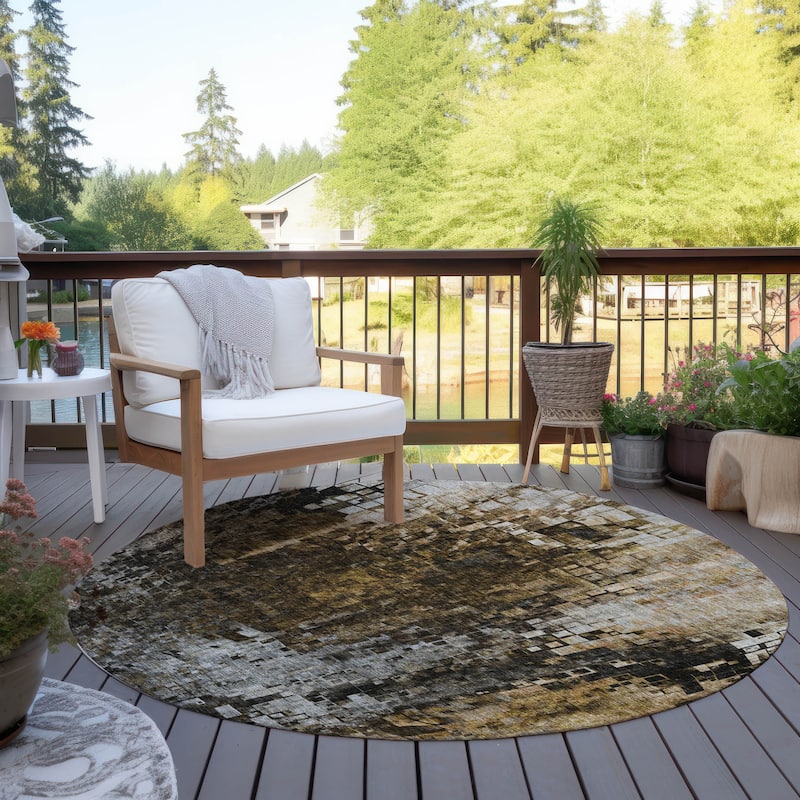 Machine Washable Indoor/ Outdoor Chantille Modern Ombre Rug