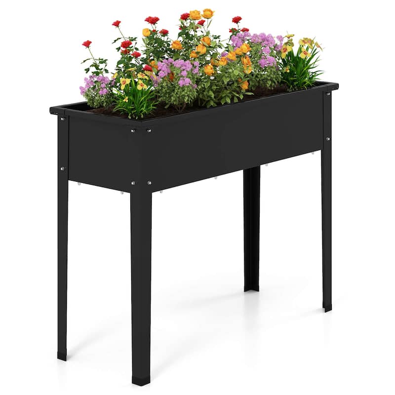 Costway Raised Garden Bed Elevated Metal Planter Box with Legs - See Details