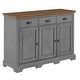 preview thumbnail 36 of 56, Eleanor Wood Cabinet Buffet Server by iNSPIRE Q Classic Antique Grey
