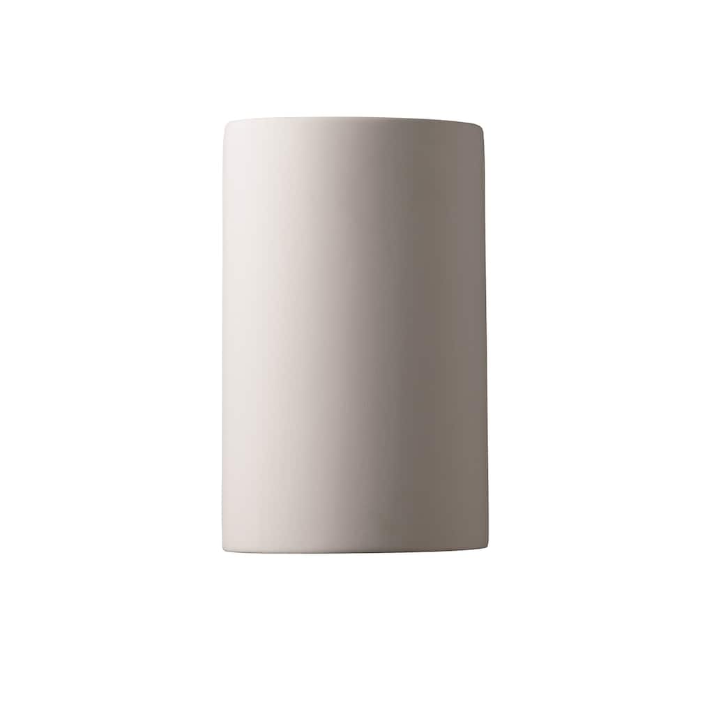 Justice Design Group Ambiance Outdoor Small Cylinder Wall Sconce