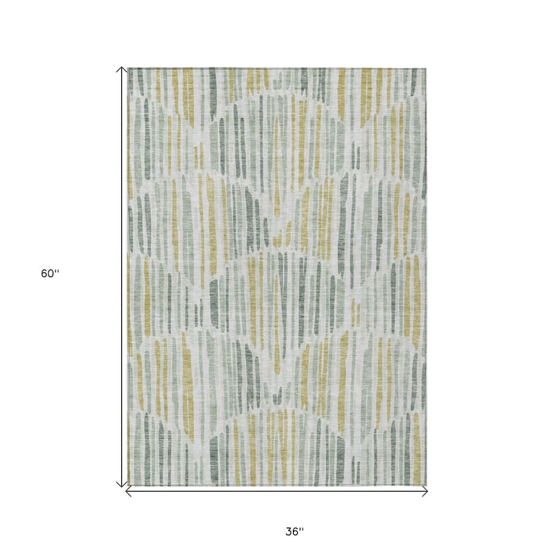 HomeRoots Abstract Transitional Rectangle Outdoor Rug