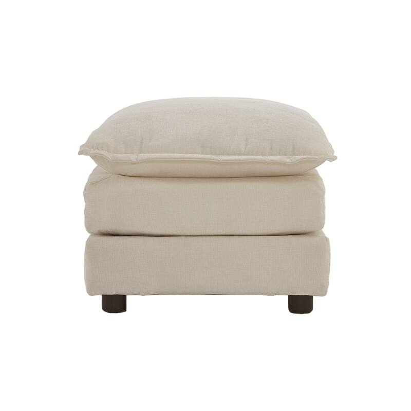 Ottoman Footstool in Corduroy Fabric, Can be Used with 2 Seater Sofas, 3 Seater Sofas and 4 Seater Sofas, Corduroy Fabric