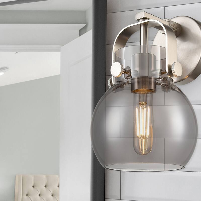 Innovations Lighting 423-1W-10-7 Pilaster II Sphere Sconce Pilaster II