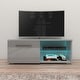 preview thumbnail 5 of 26, Moon Matte Gloss TV Stand with 16 Color LED Lights