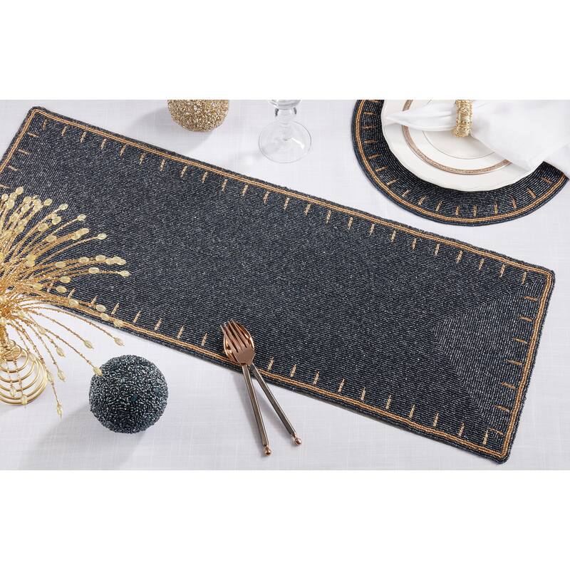 Beaded Brilliance Table Runner - 13"x35