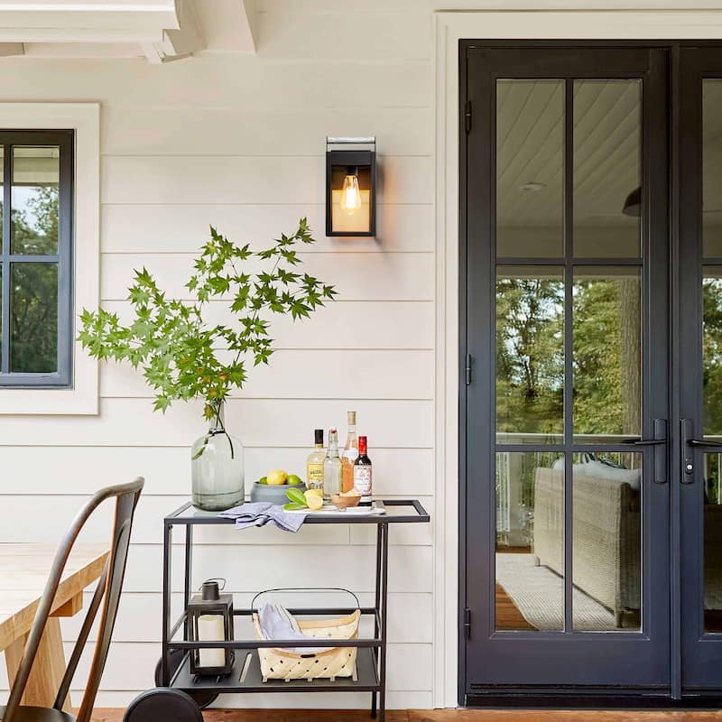 1-Light Modern Traditional Aluminum Waterproof Lantern Outdoor Wall Sconce/ Porch Light