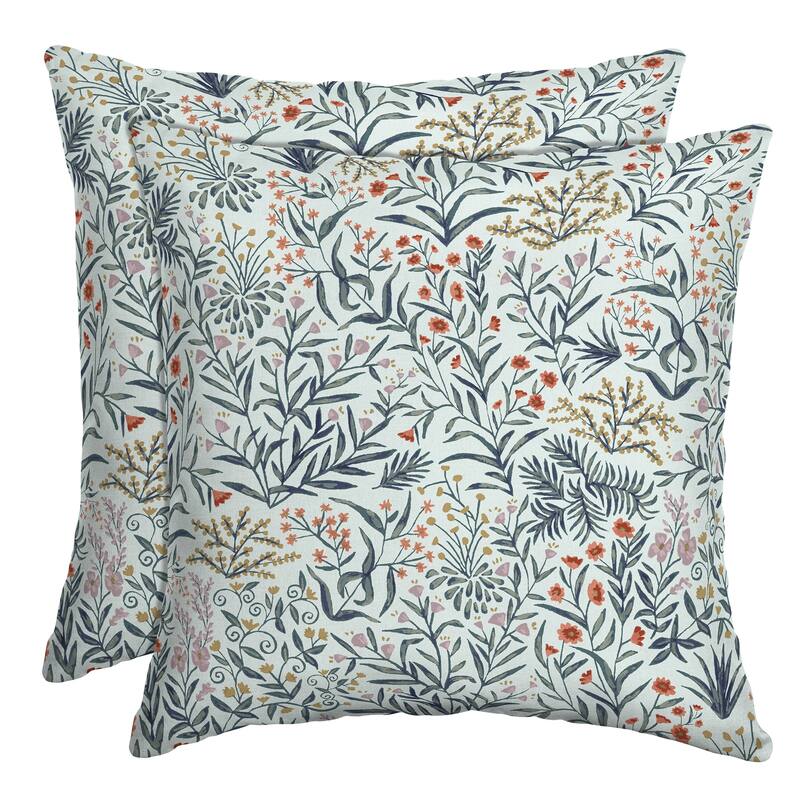 ARDEN Damask Throw Pillow - 2 Count - Millennial-Valois Leaf