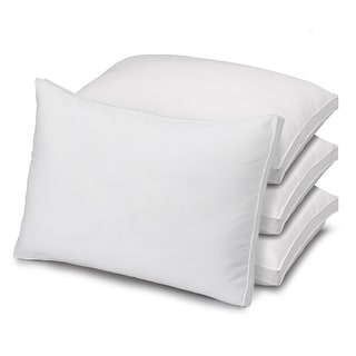 Gusseted Medium Density Plush Down Alternative Pillow, for All Sleep ...