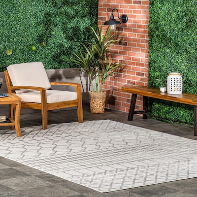 Nuloom Kate Geometric Trellis Area Rug