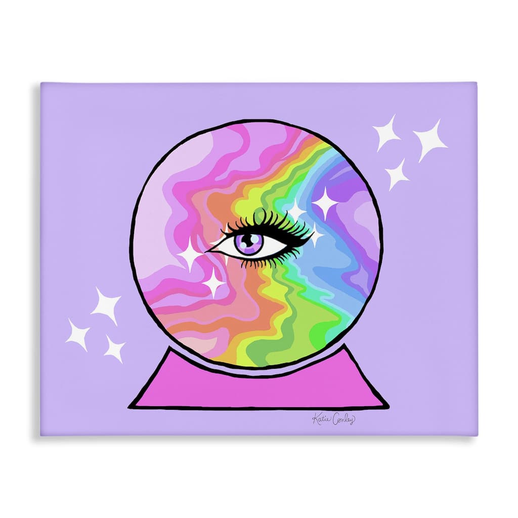 Stupell Mystical Crystal Ball Eye Canvas Wall Art Design By Katie Conley