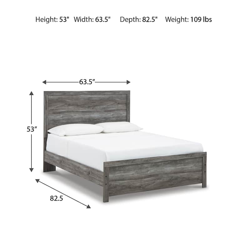 Signature Design by Ashley Bronyan Dark Gray Panel Bed