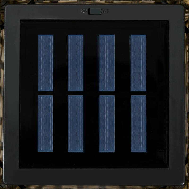 Solar Floor Lamp, Outdoor Garden Lantern Pathway Light with Auto On/Off LED Lights for Porch, Yard, Lawn, Courtyard