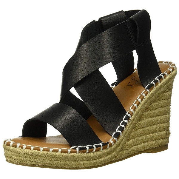 elastic espadrille sandals