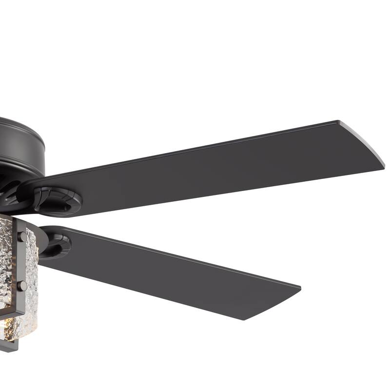 52" Reversible 5-Blade Caged Ceiling Fan with Light and Remote