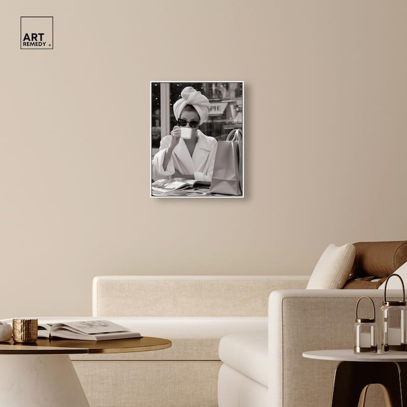 Early Morning Coffee Canvas by Art Remedy
