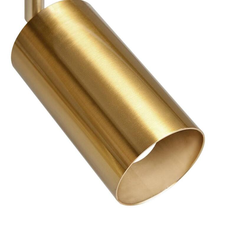 Modern Brass 1-Light Ceiling Spotlight - Adjustable