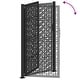 preview thumbnail 15 of 53, vidaXL Garden Gate Black 39.4x49.2" Steel Trace Design