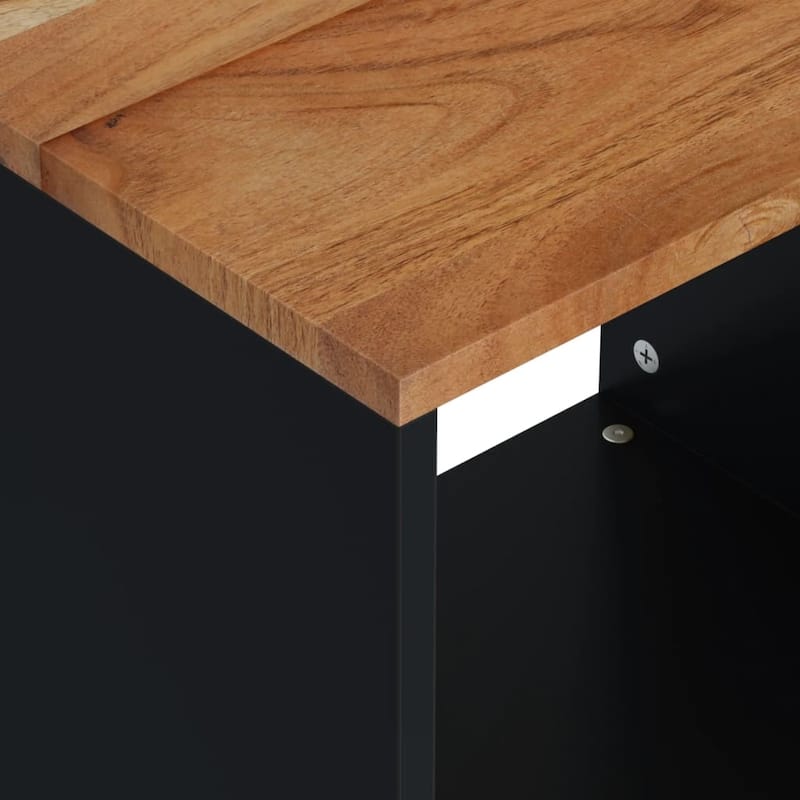 vidaXL Coffee Table 15.7"x12.2"x18.1" Solid Wood Mango&Engineered Wood