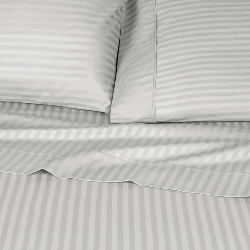 Superior Gyda Deep Pocket 400-Thread Count Striped Egyptian Cotton Sheets
