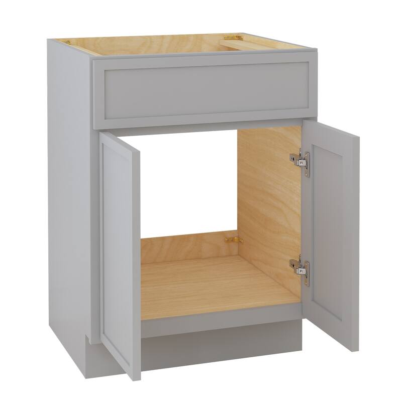 Vanity Art 24" Freestanding Single Base Storage Cabinet with Soft Close Doors