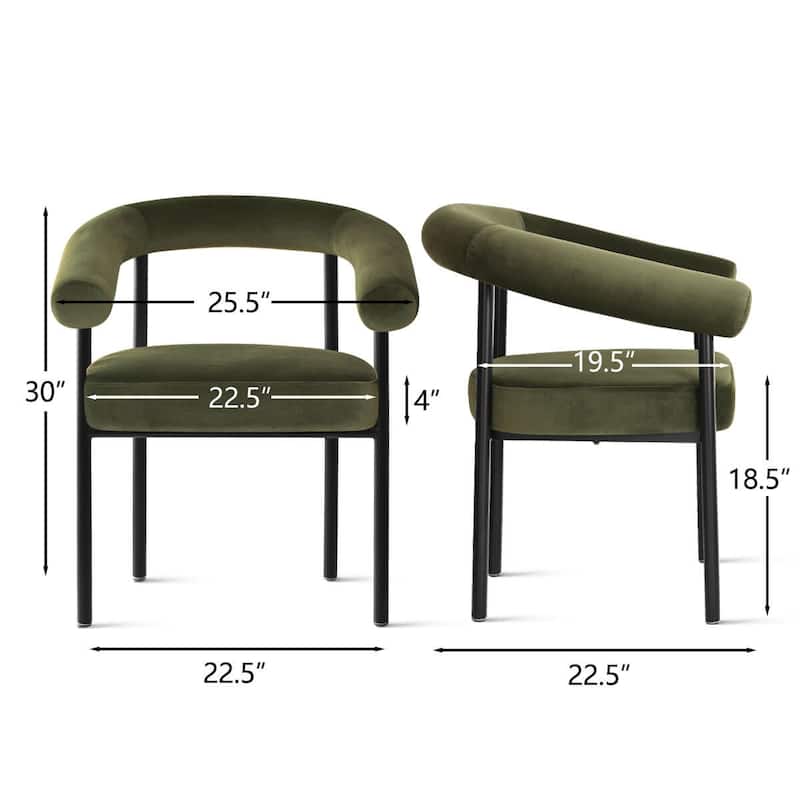 High-back upholstered Chairs (Set of 4)