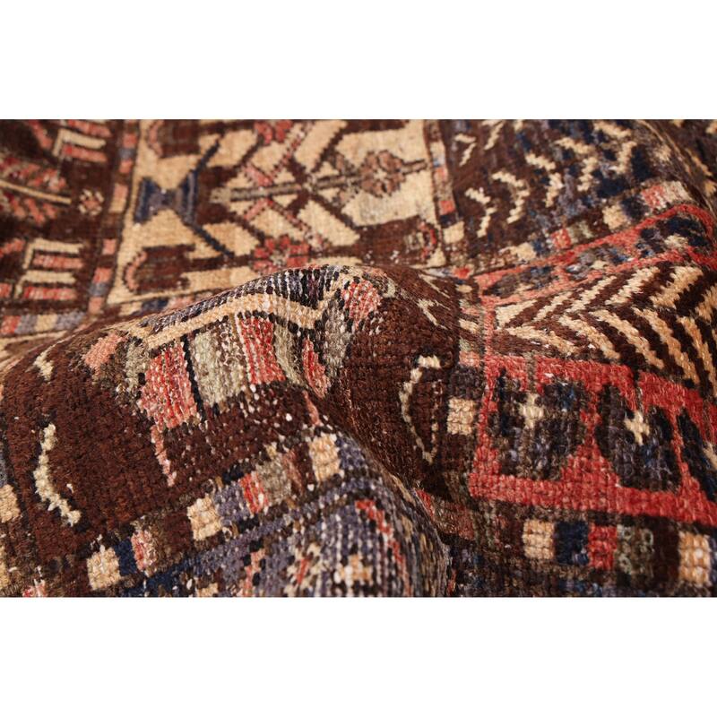 ECARPETGALLERY Hand-knotted Antalya Vintage Brown Wool Rug - 4'4 x 6'7