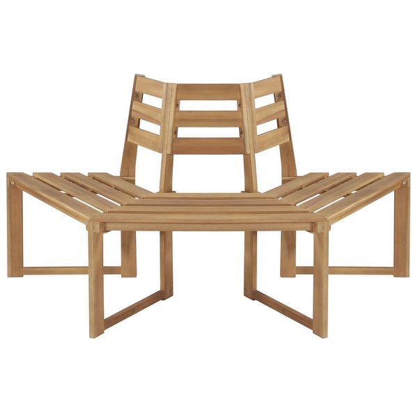 vidaXL Tree Bench Half hexagonal 63