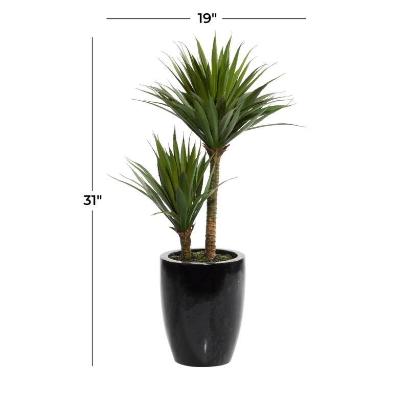 Black Fiberglass Contemporary Artificial foliage