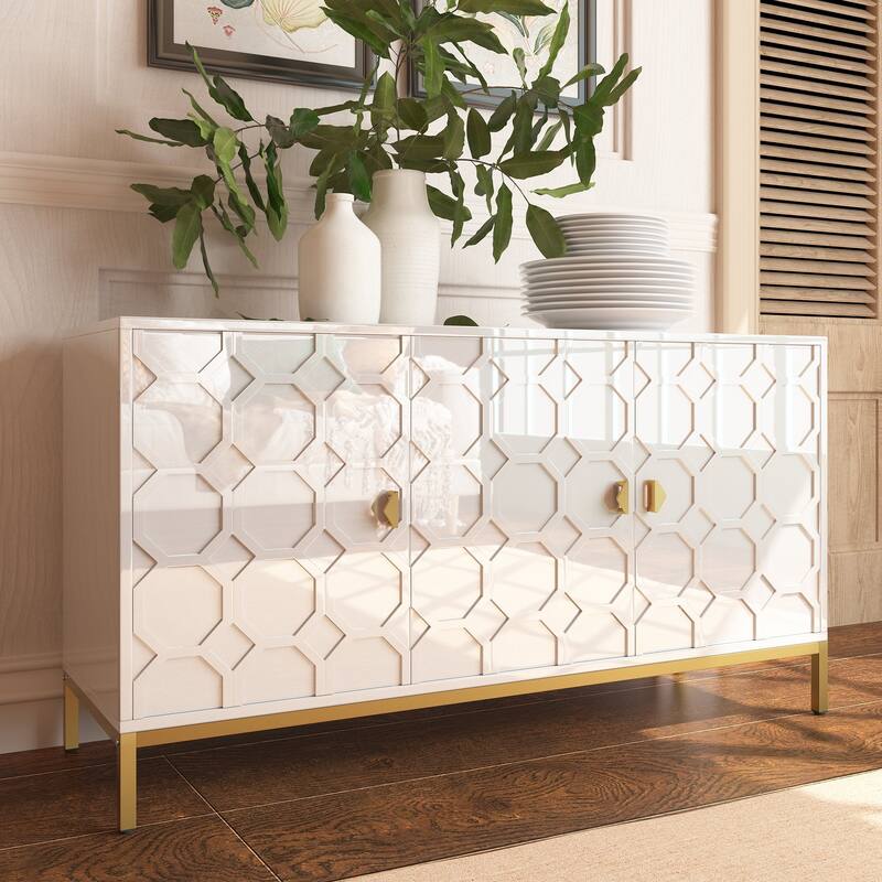 3 Door Accent Cabinet
