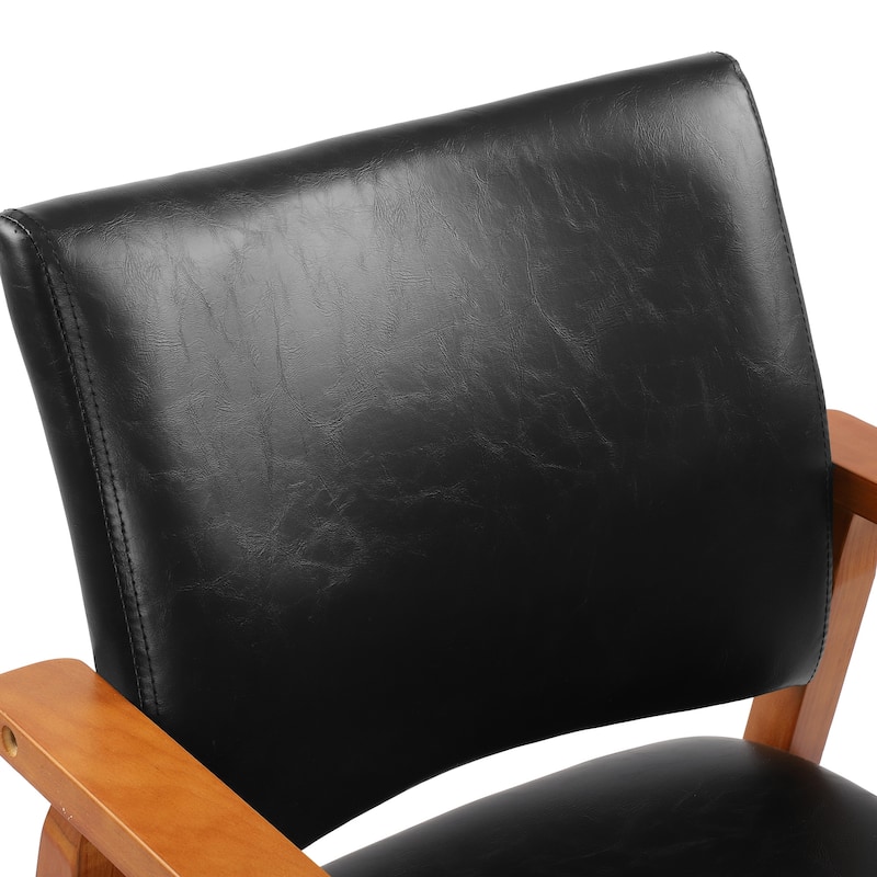 Walnut Upholstered Dining Chairs Solid Wood Arm Chair