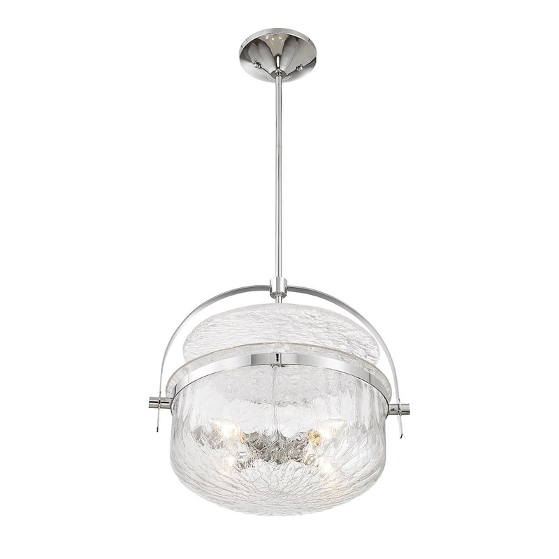 Denmar Four Light Convertible Semi-Flush/Pendant