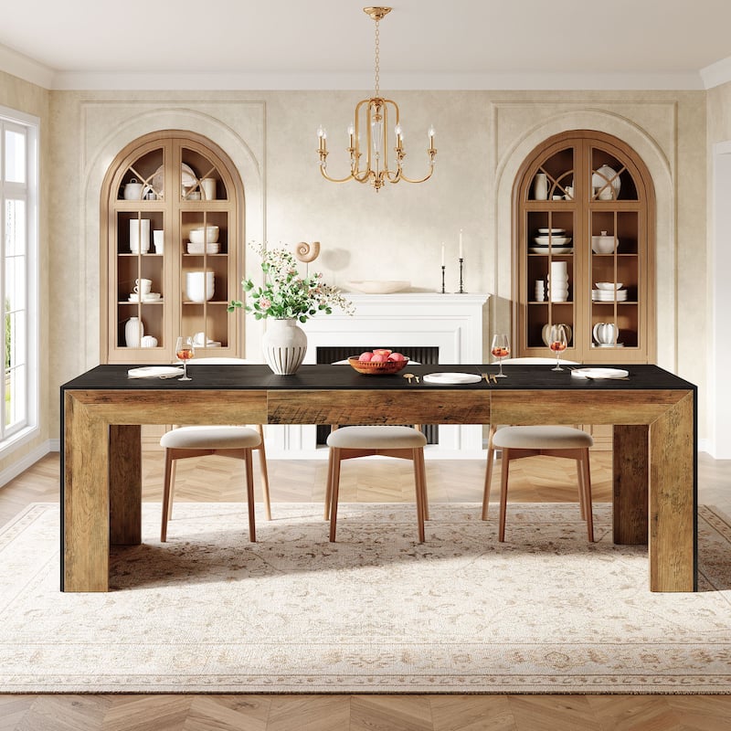 Extra Long Wood Dining Table, Kitchen Table, Living/Dining Room Gathering Accent Table