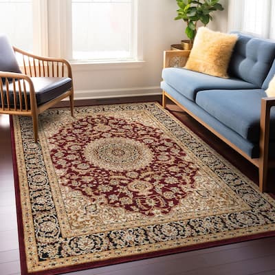 World Rug Gallery Traditional Oriental Medallion Area Rug