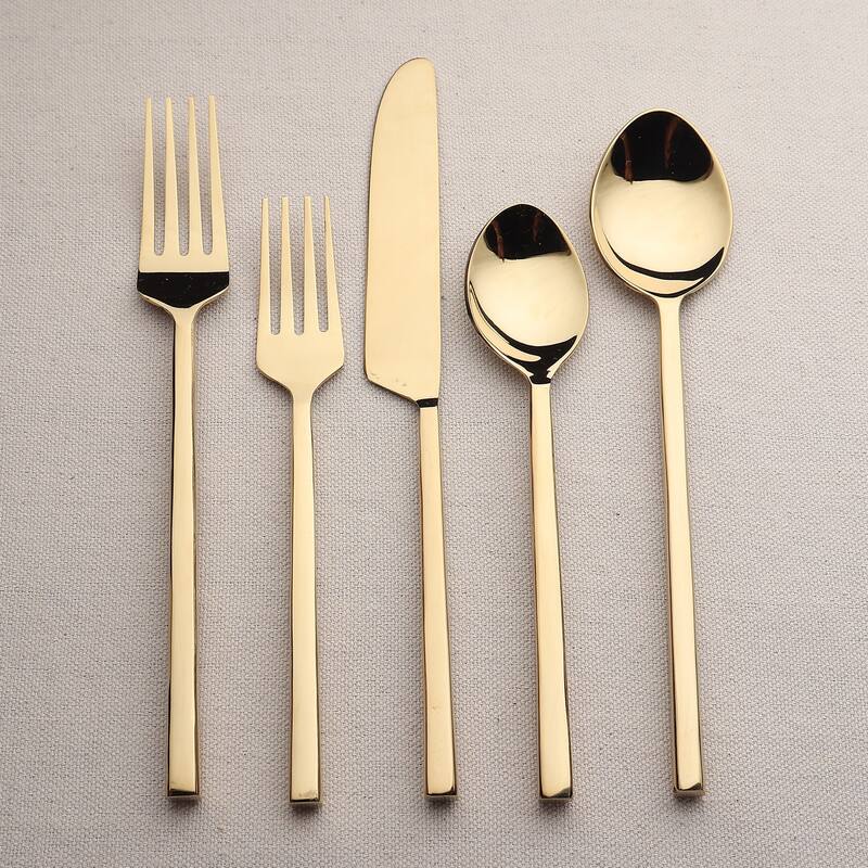 Jason Gold PVD 5 Pc. Flatware Set