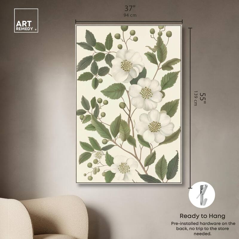 White Cherokee II Canvas by Art Remedy