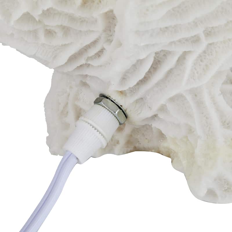 Aria Home Coral Cloud Table Lamp Sculpted Sandstone Accent Lighting