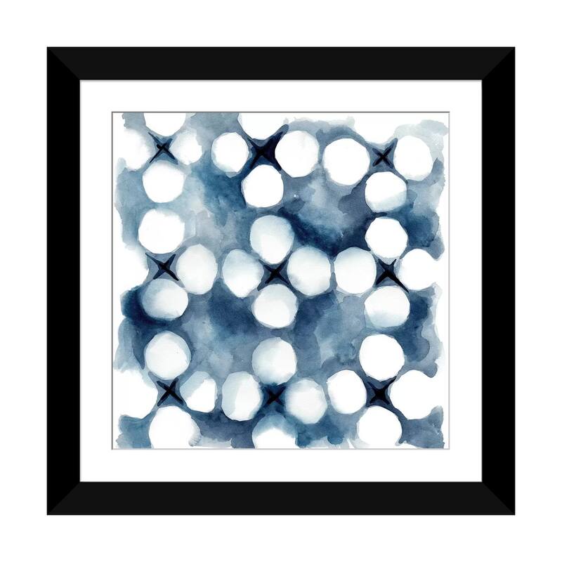 iCanvas "Indigo Study VI" by Chariklia Zarris - Black - 24x24x1