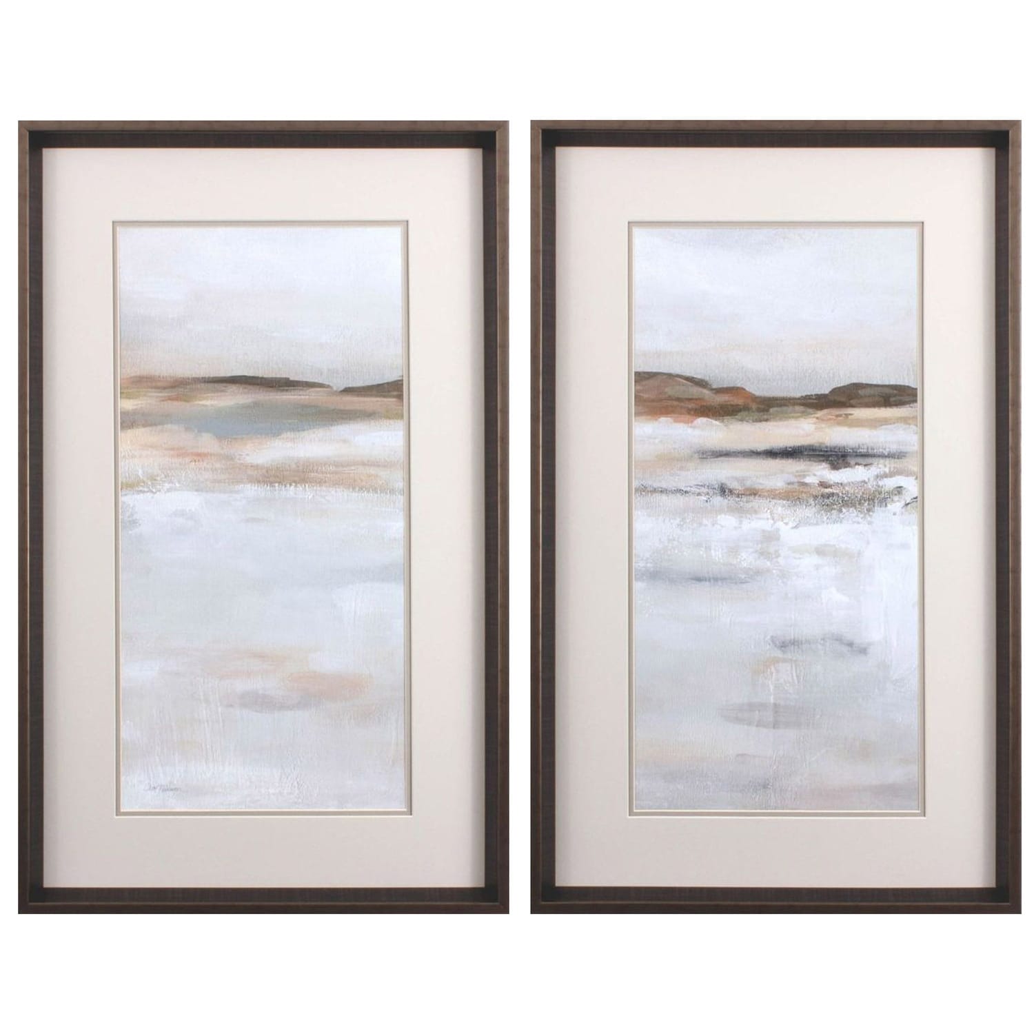 Desert Floor S/2 Framed Art Under glass