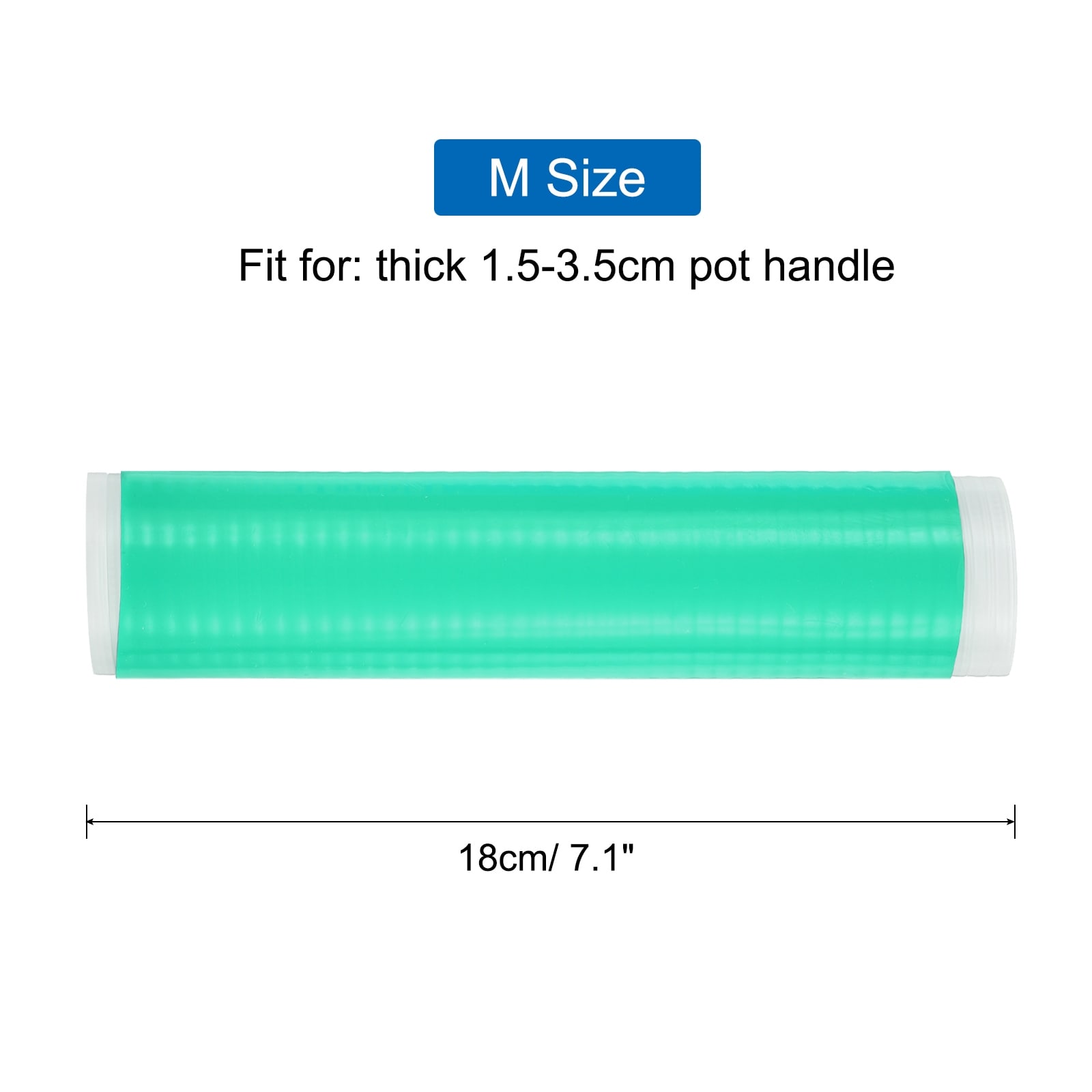 Silicone Pan Handle Sleeve, Heat Resistant Potholder Pot Holders Cover Sleeve for Cast Iron Frying Pan Handle