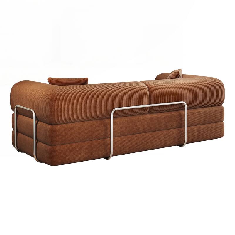 Compression Sofa,Convertible Floor Sofa Bed-with Pillow Back Support Armrest,Comfy Futon Couch Sleeper Bed