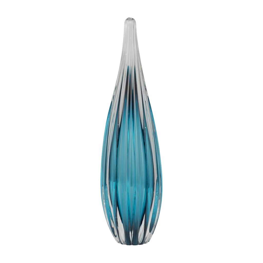 Sagebrook Home Artisan Abstract Paperweight Glass Modern Sculpture