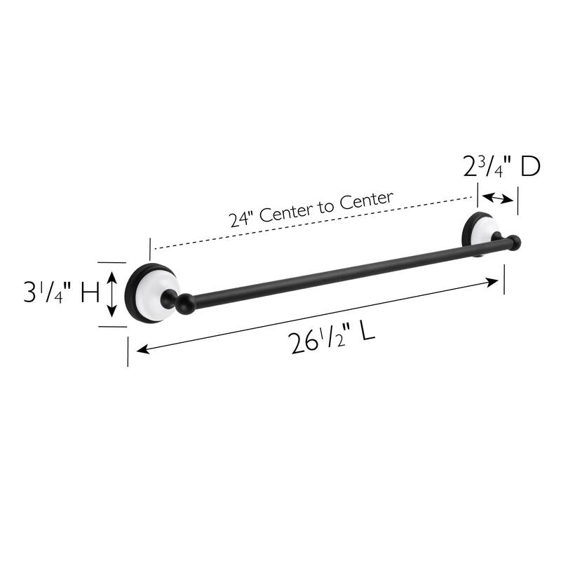 Design House 559237 Savannah 26-1/2" Towel Bar