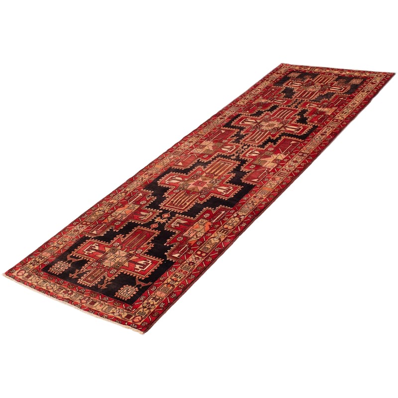 ECARPETGALLERY Hand-knotted Konya Anatolian Red Wool Rug - 3'8 x 11'0