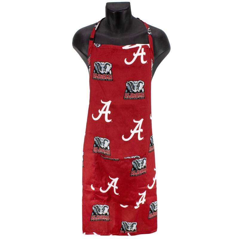 Alabama Crimson Tide Tailgating or Grilling Apron With 9" Pocket, Fully Adjustable